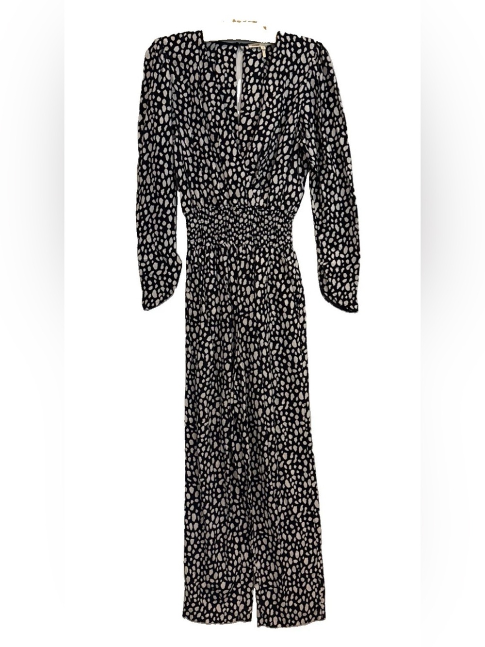Maje Posima Black & White Cloud Print Jumpsuit